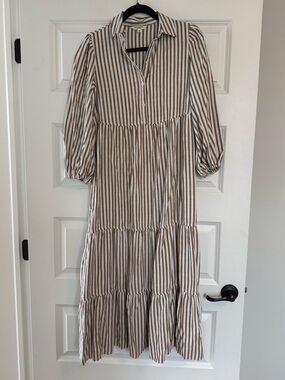 NWOT Max Studio Striped Dress